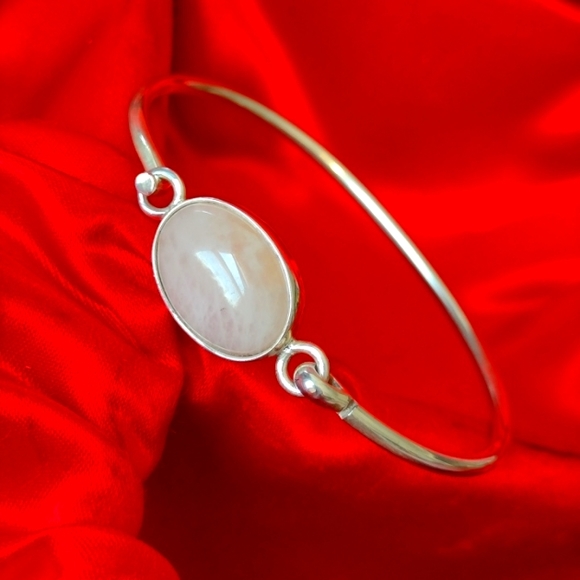 Jewelry - Sterling Silver Rose Quartz Bracelet...